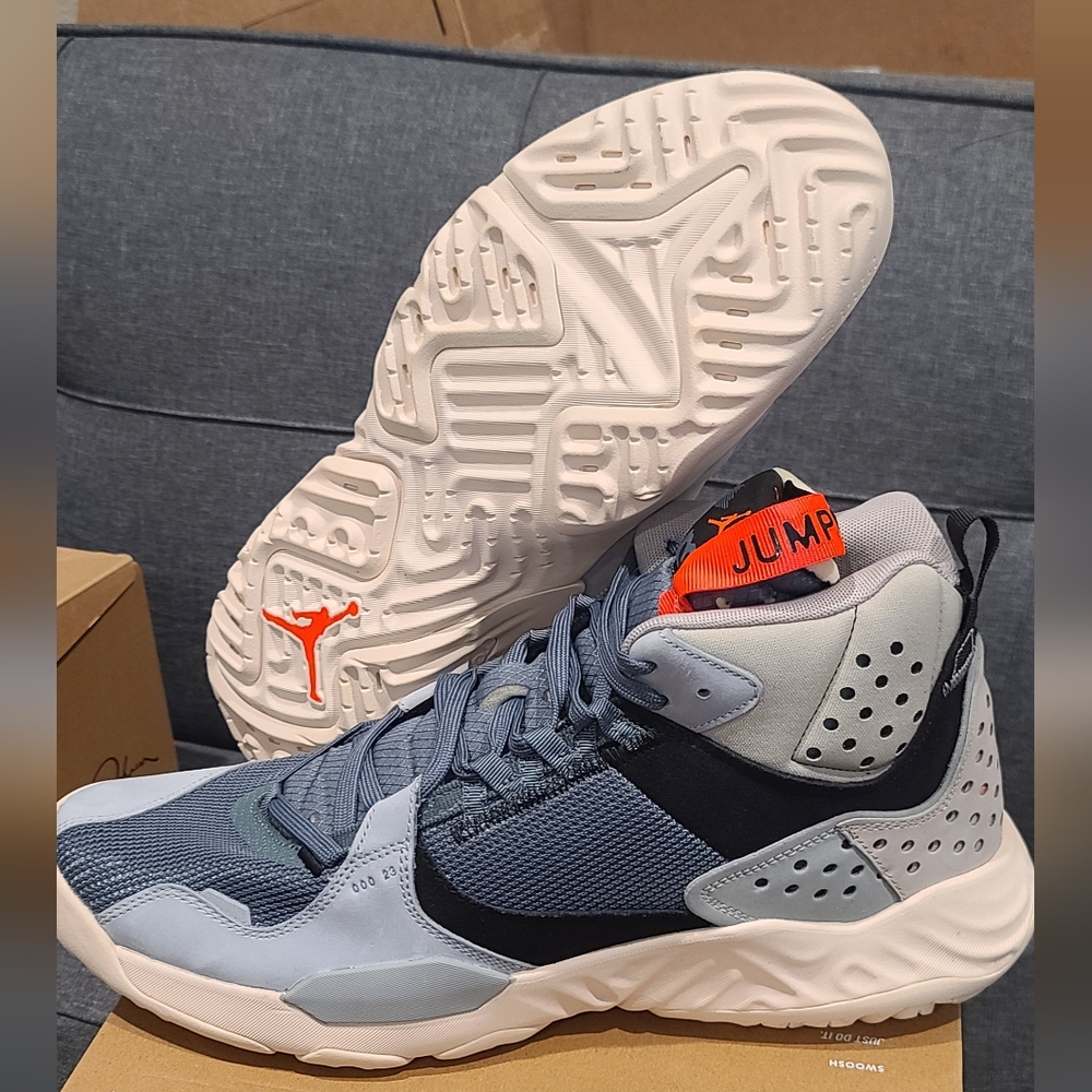Nike Air Jordan Delta Mid Hasta Blue Pumice Grey Men Size 14 DC2130-30…